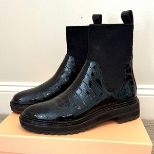 Loeffler Randall Women’s Bridget Chelsea Flat Combat Boots Booties Size 7.5